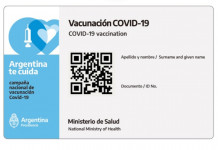 Credencial Covid-19: qué sucede con los países que no aprobaron las vacunas que se aplican en la Argentina Credencial digital de vacunación de Mi Argentina