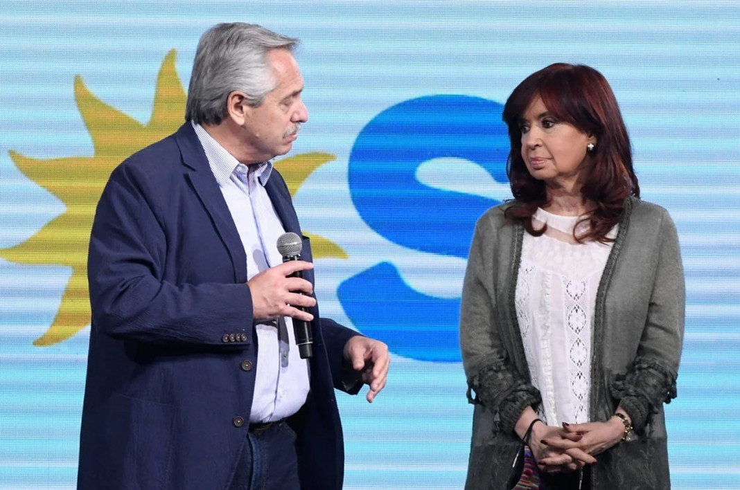 El presidente Alberto Fernández junto a Cristina Kirchner - Foto: NA