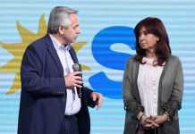 El presidente Alberto Fernández junto a Cristina Kirchner - Foto: NA