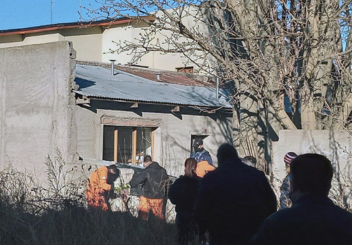 Los allanamientos en la casa de la familia Balado en Río Gallegos - Foto: gentileza Mirtha Espina