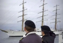 Situación incómoda: la Fragata Libertad llegó a Chile, pero la tripulación no pudo descender por el Covid-19 Fragata libertad en Chile