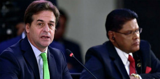 El presidente de Uruguay Luís Lacalle Pou