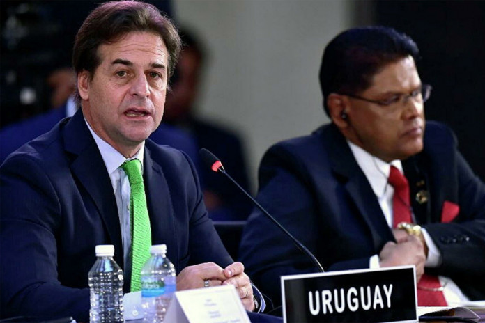 El presidente de Uruguay Luís Lacalle Pou