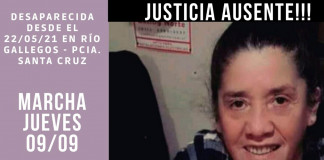 Marcha en Río Gallegos por Marcela López -