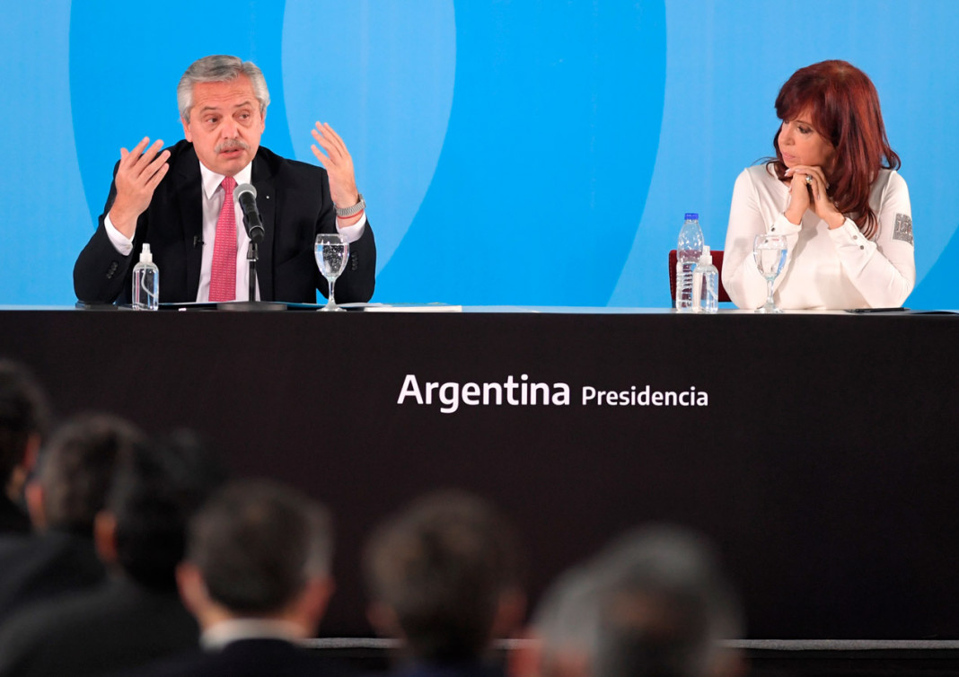 Alberto Fernández y Cristina Kirchner en la Casa Rosada - Foto: Telam