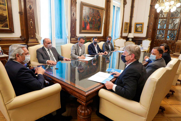 Alberto Fernández reunido con gobernadores - Foto: Telam