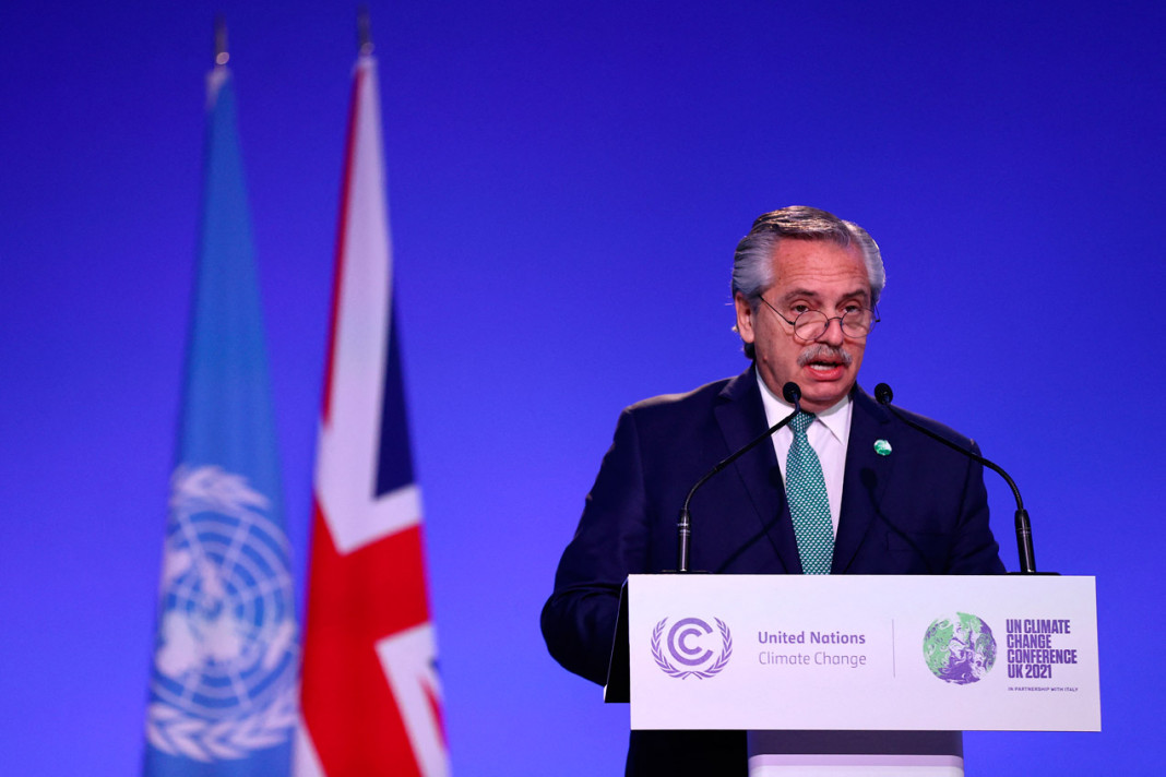 Alberto Fernández en la Cumbre de Líderes de la Conferencia de las Naciones Unidas sobre el Cambio Climático - Foto: Telam