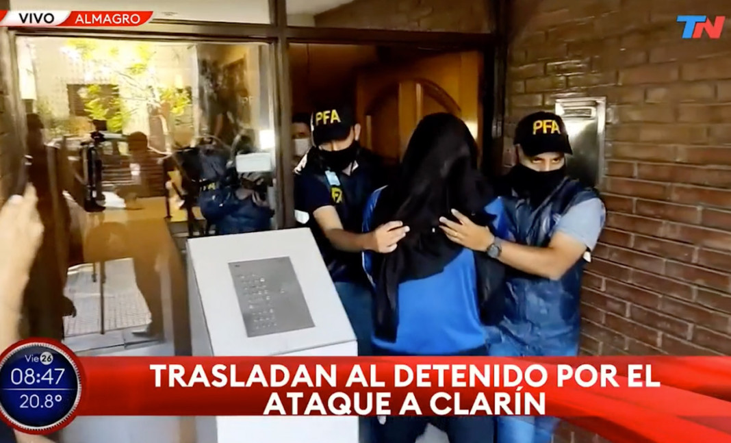 El primer detenido por el ataque a Clarín