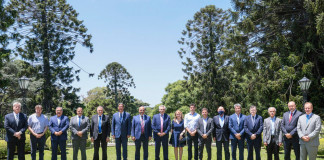 Alberto Fernández junto a 13 gobernadores - Foto: Telam