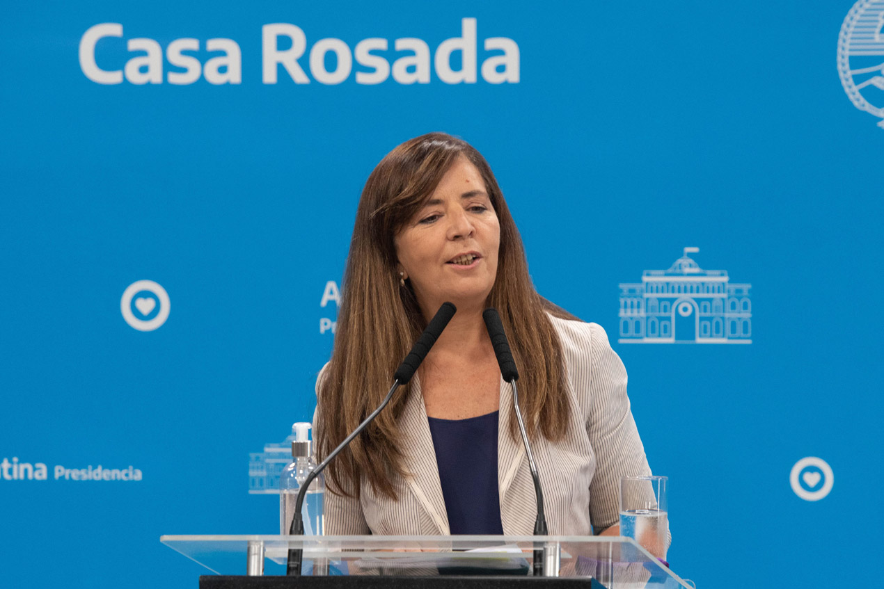 La portavoz de la Casa Rosada Gabriela Cerruti - Foto: Telam La portavoz de la Casa Rosada Gabriela Cerruti - Foto: Telam