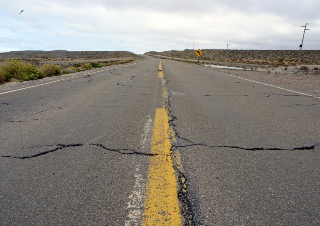 La ruta nacional Nº 3 entre Caleta Olivia y Comodoro Rivadavia - Foto: OPI Santa Cruz/Francisco Muñoz