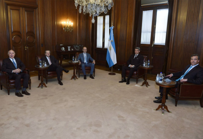 Martín Soria reunido en la Corte Suprema de Justicia