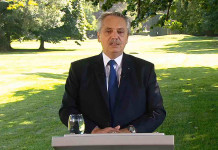Para tratar de contener la crisis, Alberto Fernández habló con Cristina Kirchner desde China tras la renuncia de Máximo El presidente Alberto Fernández anuncia el acuerdo alcanzado con el Fondo Monetario Internacional - Foto: NA