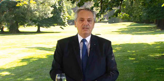 El presidente Alberto Fernández anuncia el acuerdo alcanzado con el Fondo Monetario Internacional - Foto: NA