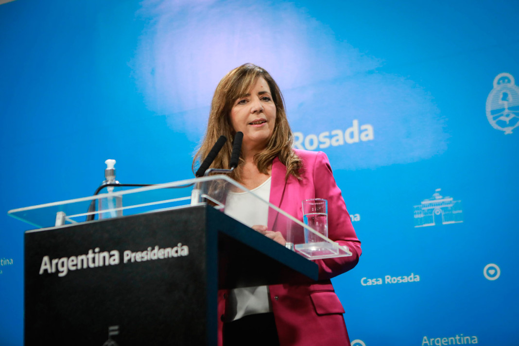 La portavoz de la Casa Rosada, Gabriela Cerruti