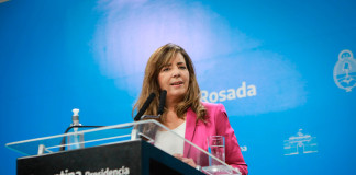 La portavoz de la Casa Rosada, Gabriela Cerruti