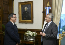 Diputados: tras la crisis, Germán Martínez avanza en la búsqueda de apoyos al acuerdo con el Fondo El presidente Alberto Fernández recibió a Germán Martínez, el nuevo presidente del bloque del Frente de Todos - Foto: NA