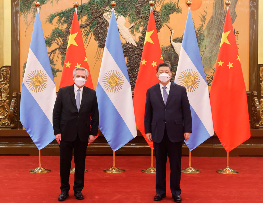 Los presidentes Alberto Fernández y Xi Jinping - Foto: Presidencia