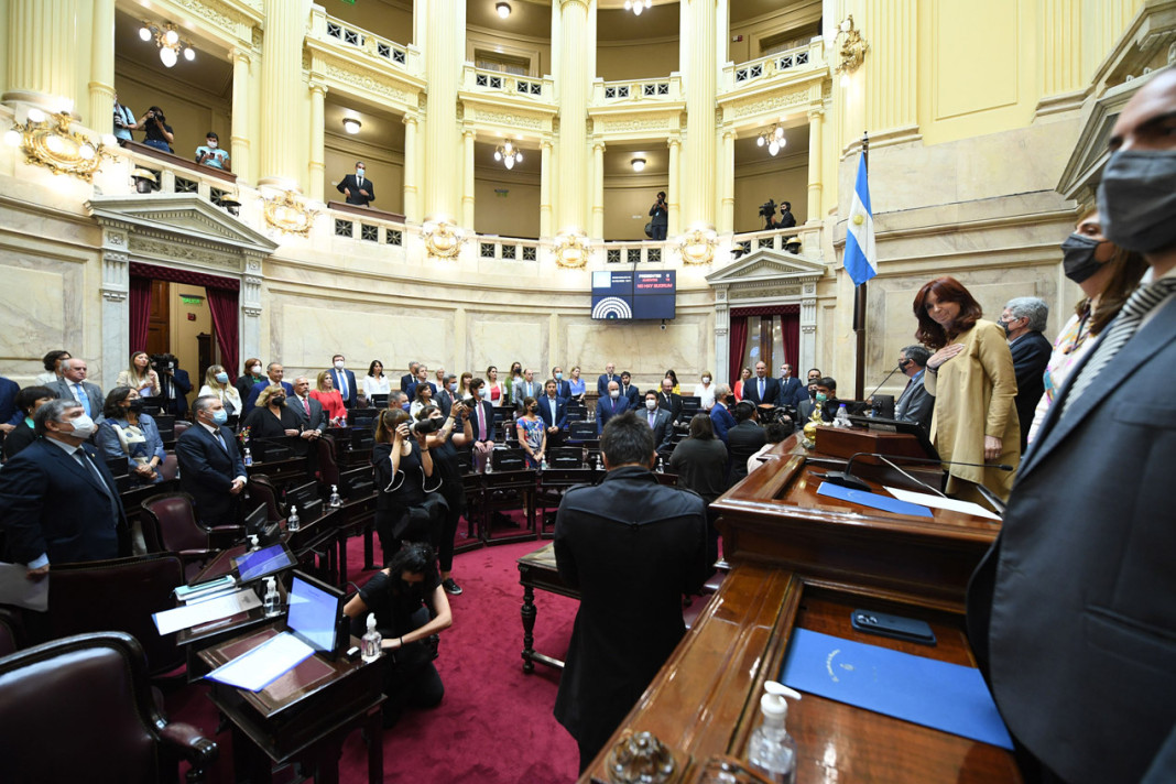 Sesión Preparatoria en el Senado de la Nación, 24 de febrero de 2022 - Foto: Comunicación Senado)