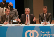 El presidente Alberto Fernández encabeza el encuentro del Consejo Económico y Social en el que se presentará la agenda federal productiva - Foto: NA: