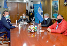 Arabel por Gleadell en Servicios Públicos. Prueba de fuego para Javier Belloni. Ahora sabremos si es diferente o cómplice de la corrupción provincial Alicia Kirchner, Javier Belloni, Jorge Arabel e Ignacio Pirincioli - Foto: Prensa de Gobierno