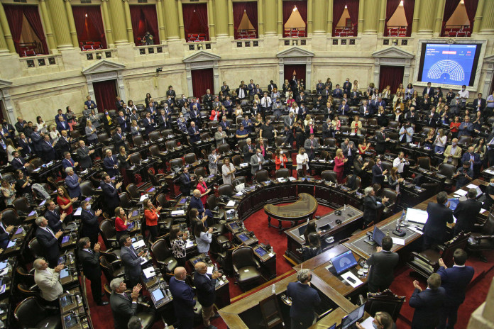 sesión de la Cámara de Diputados para tratar el acuerdo con el FMI - Foto: NA