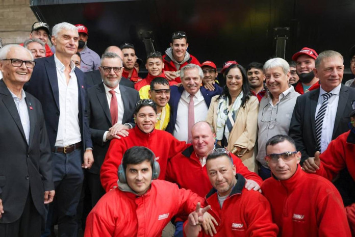 Alberto Fernández y Omar Perotti - Foto: Presidencia
