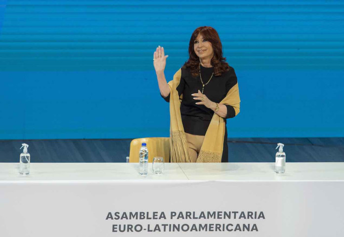El discurso de la vicepresidenta, Cristina Kirchner, durante la apertura de sesiones de la Asamblea de Eurolat - Foto: NA