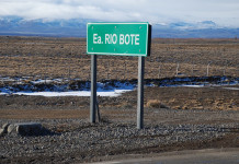 La justicia ordenó el remate de la Estancia Río Bote, de Lázaro Báez El acceso a la estancia Río Bote sobre la ruta nacional 40, en camino a El Calafate - Foto: OPI Santa Cruz/Francisco Muñoz