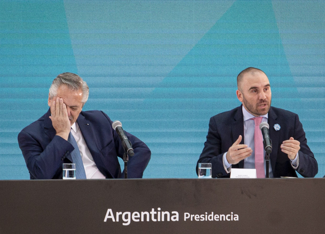 El presidente Alberto Fernández junto al Ministro de economía Martín Guzmán - Foto: NA