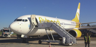 La aerolínea low cost Flybondi - Foto: NA