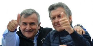 El gobernador de Jujuy Gerardo Morales junto a Mauricio Macri -