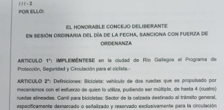 Concejal Fuhr de Río Gallegos copió y pegó un proyecto de Ordenanza de otra jurisdicción