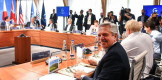 El presidente Alberto Fernández llegó al complejo de Schloss Elmau, donde participará de la reunión de los Jefes de Estado y de Gobierno del G7 - Foto: NA