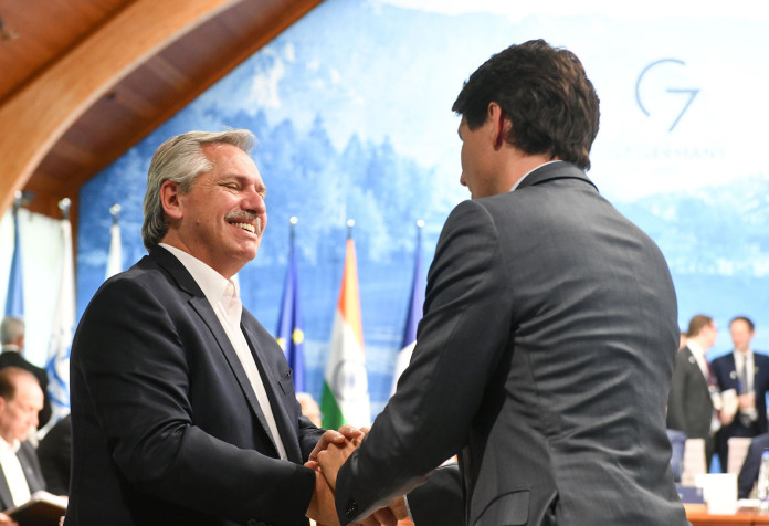 En el G-7, Alberto Fernández condenó la guerra en Ucrania y dijo que la política de sobrecargos del FMI “debe ser revisada”
