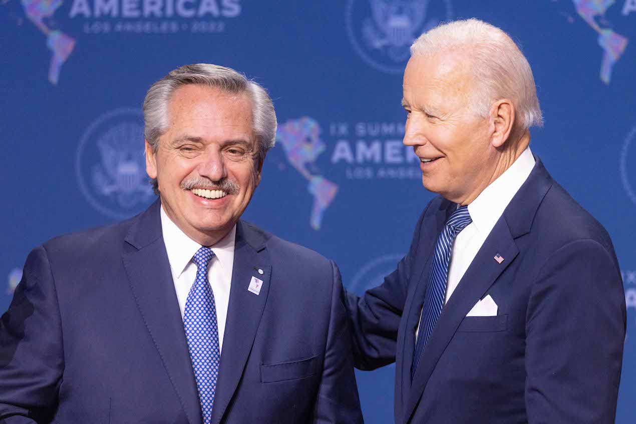 El presidente Alberto Fernández y su par de Estados Unidos Joe Biden - Foto: Presidencia
