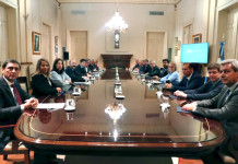 Los gobernadores del PJ negocian fondos extras y quieren influir en el eventual reemplazo de Juan Manzur Los gobernadores reunidos