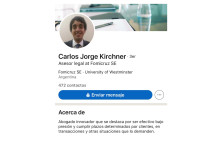 Procesaron al Subsecretario de Coordinación de Zonas Francas de Santa Cruz y su madre por enriquecimiento ilícito Jorge Carlos Kirchner y su perfil en las redes sociales