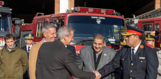 Con un nuevo aporte de equipamiento, PAE homenajeó a los bomberos voluntarios en su día