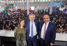 Alberto Fernández junto a Juan Manzur - Foto: NA
