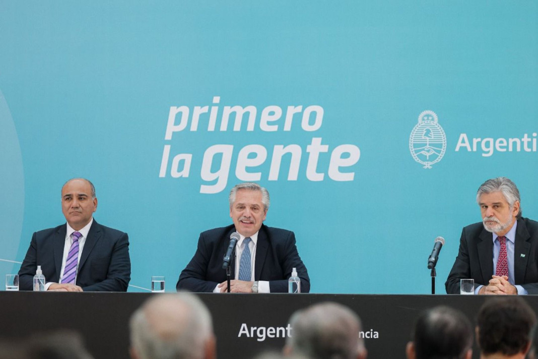 El presidente Alberto Fernández realiza anuncios - Foto: NA