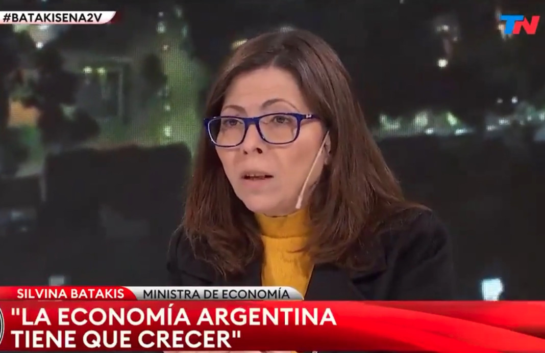 La ministra de Economía Silvina Batakis en TN - Foto: Captura de TV