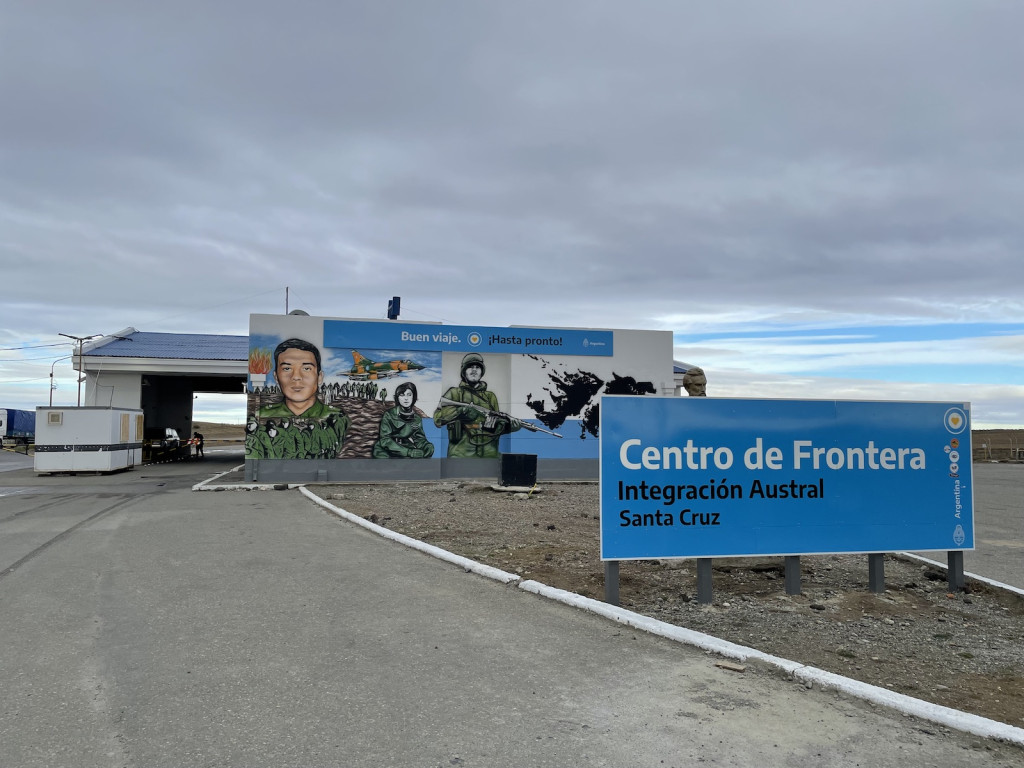 Paso fronterizo Integración Austral en Santa Cruz - Foto: OPI Santa Cruz/Francisco Muñoz