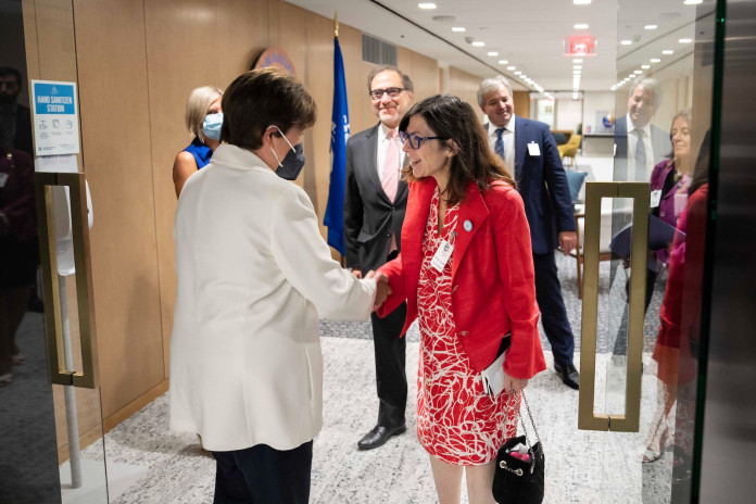 La ministra de Economía, Silvina Batakis en el FMI - Foto: Twitter