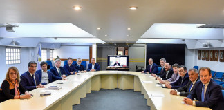Los gobernadores reunidos en el CFI - Foto: NA