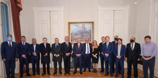 Gobernadores del PJ reunidos en Casa Rosada - Foto: NA