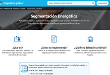 El sitio web para solicitar el subsidio -