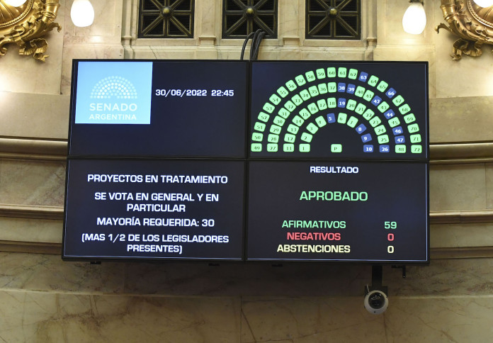 Sesión Senado de la Nación - Foto: NA