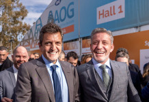 Sergio Massa junto a Mariano Aricioni -