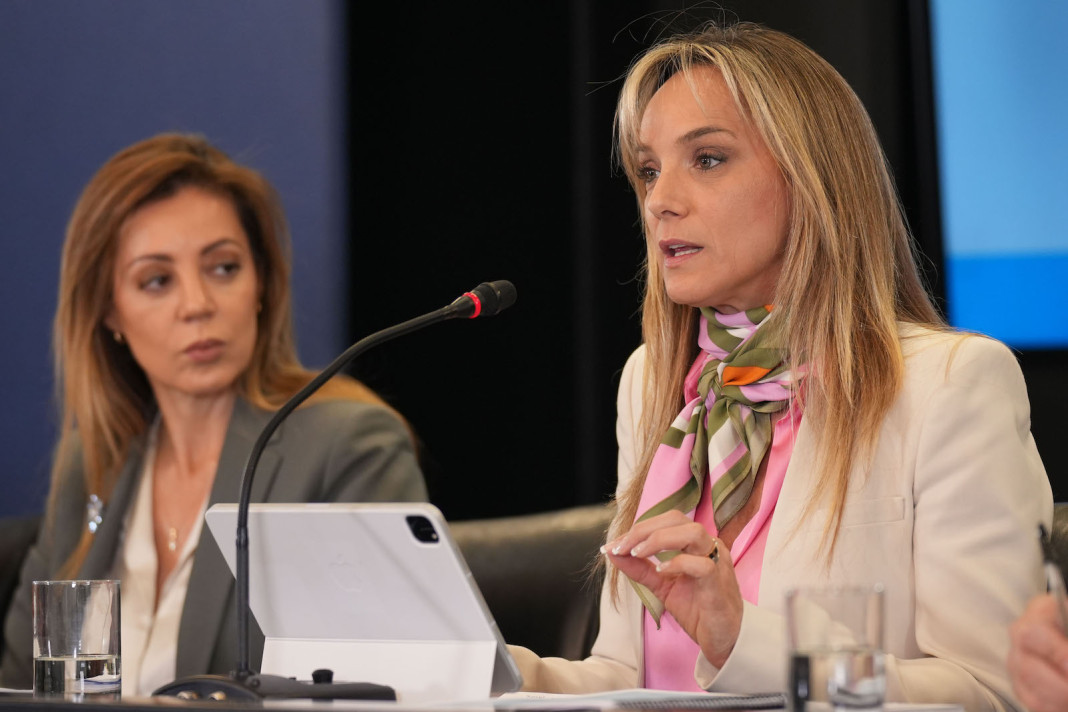 La secretaria de Energía, Flavia Royón, junto a Malena Galmarini - Foto: NA